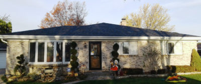 Michon Ranch Home Roofing, Soffit, Gutters and Oversize Downspouts, Custom Aluminum Trim Schaumburg